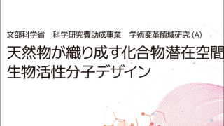 新学術領域研究「 天然物が織り成す化合物潜在空間が拓く生物活性分子デザイン」班様　Webサイト