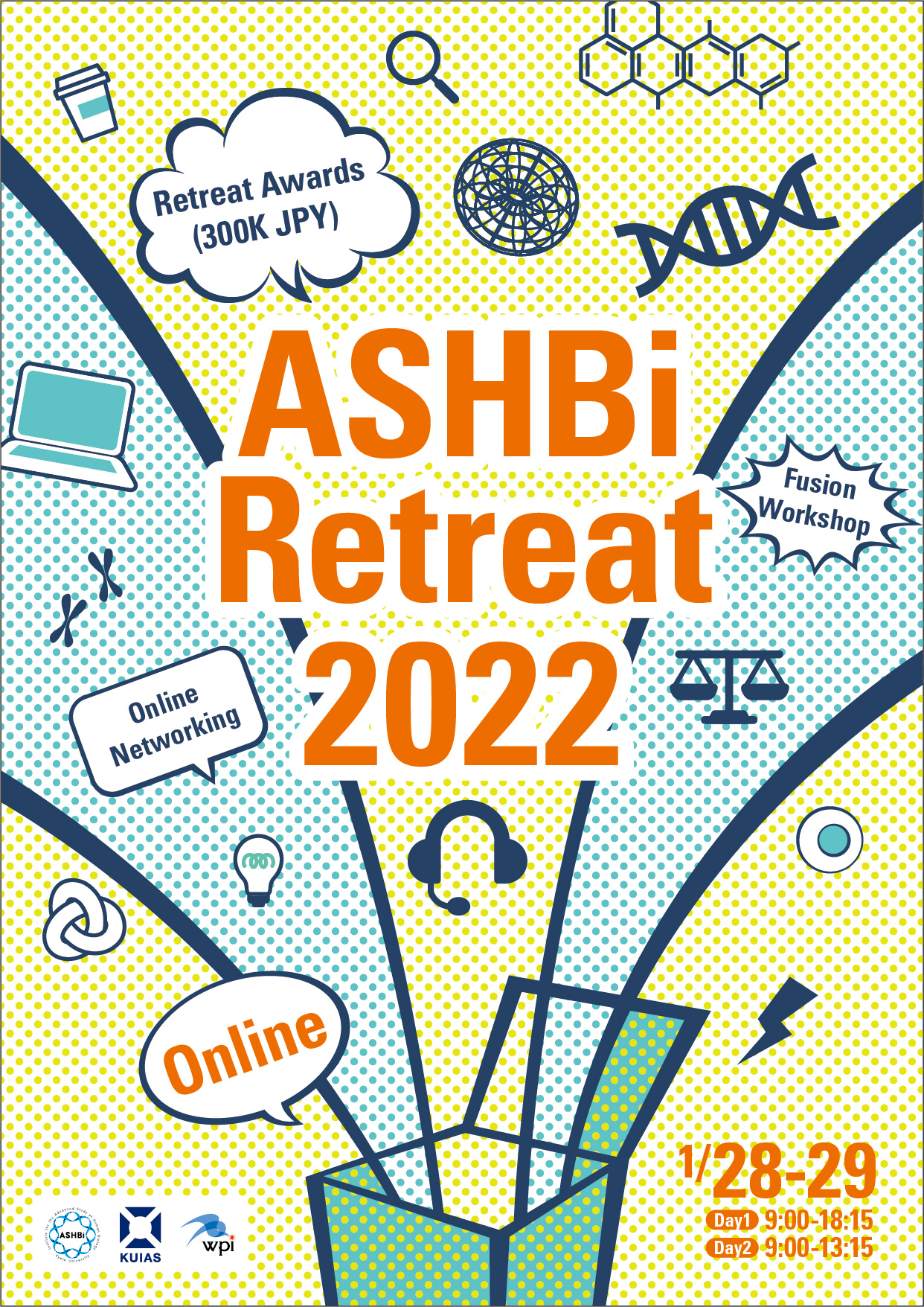 京都大学 高等研究院 ヒト生物学高等研究拠点様　ASHBi Retreat2022ポスター
